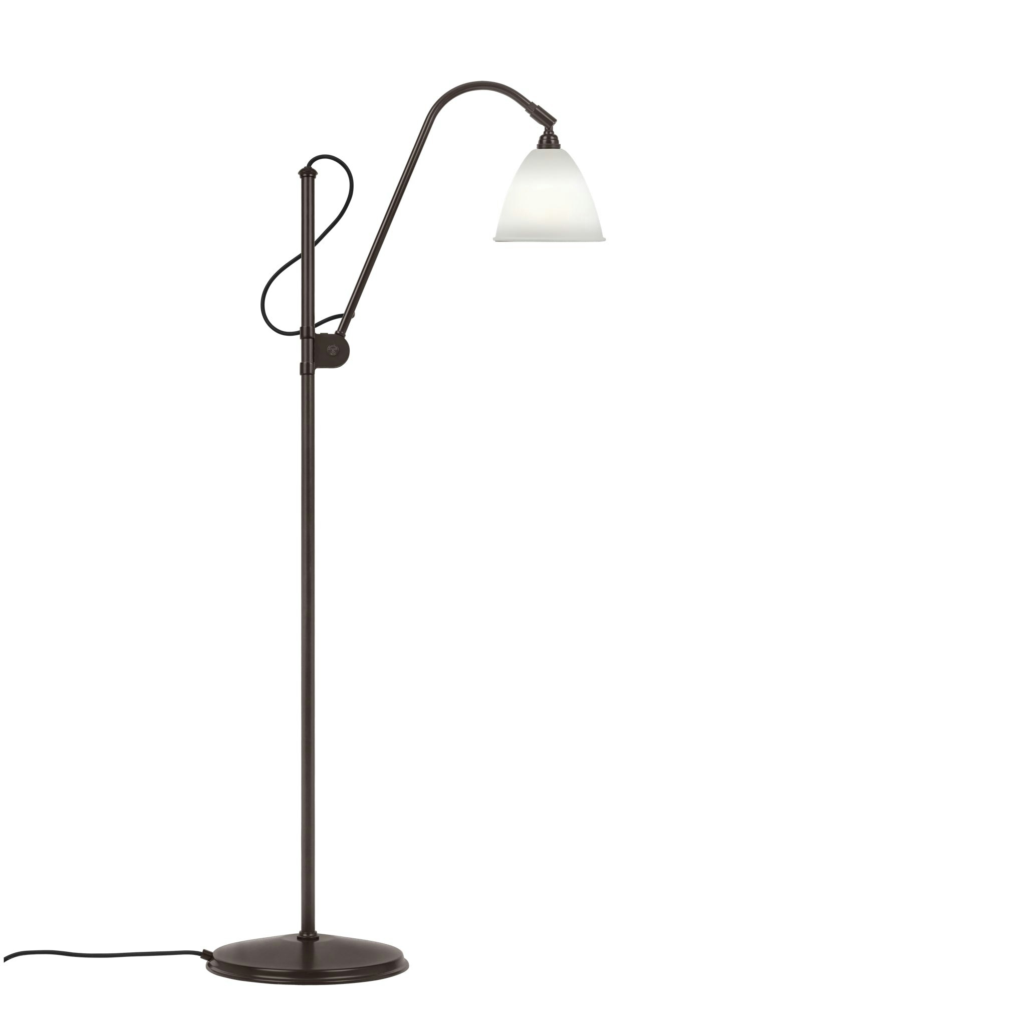 Bestlite BL3 Black Brass Floor Lamp by Gubi