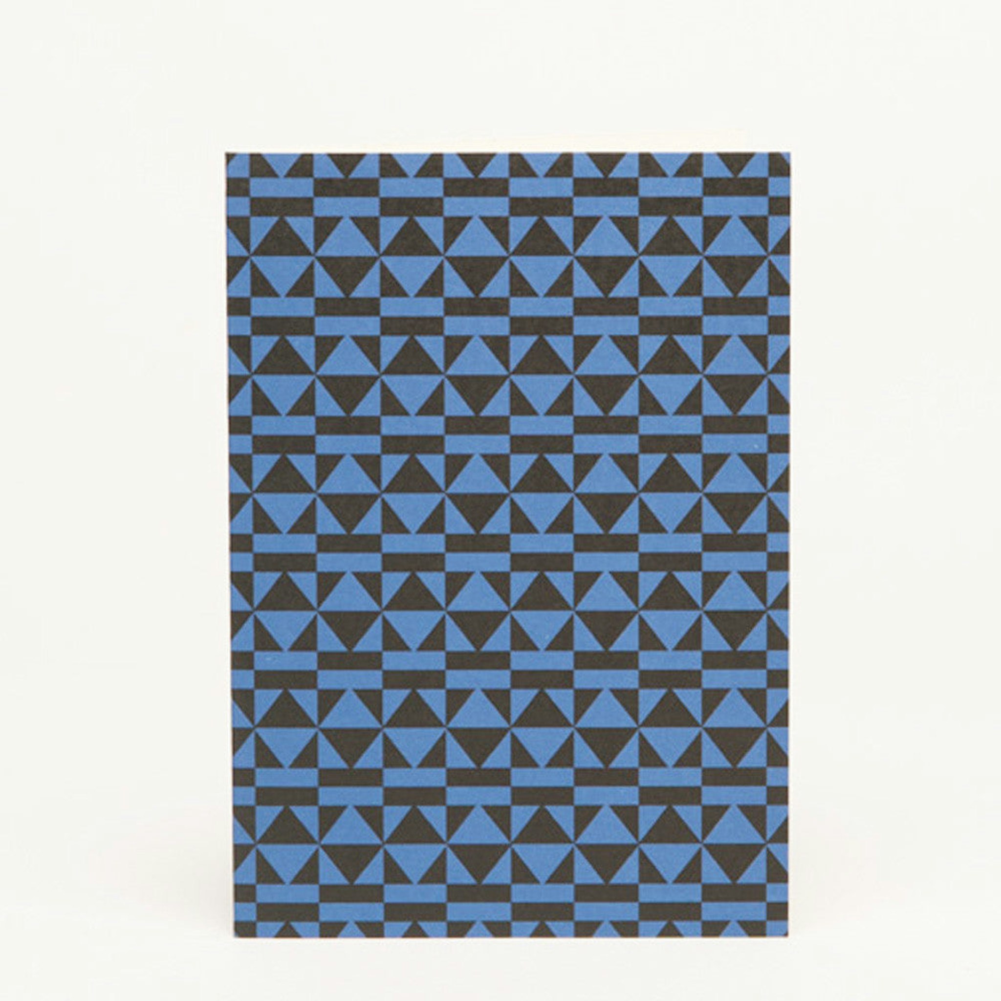 Peggy A6 Notecard - Klein Blue / black by Esme Winter
