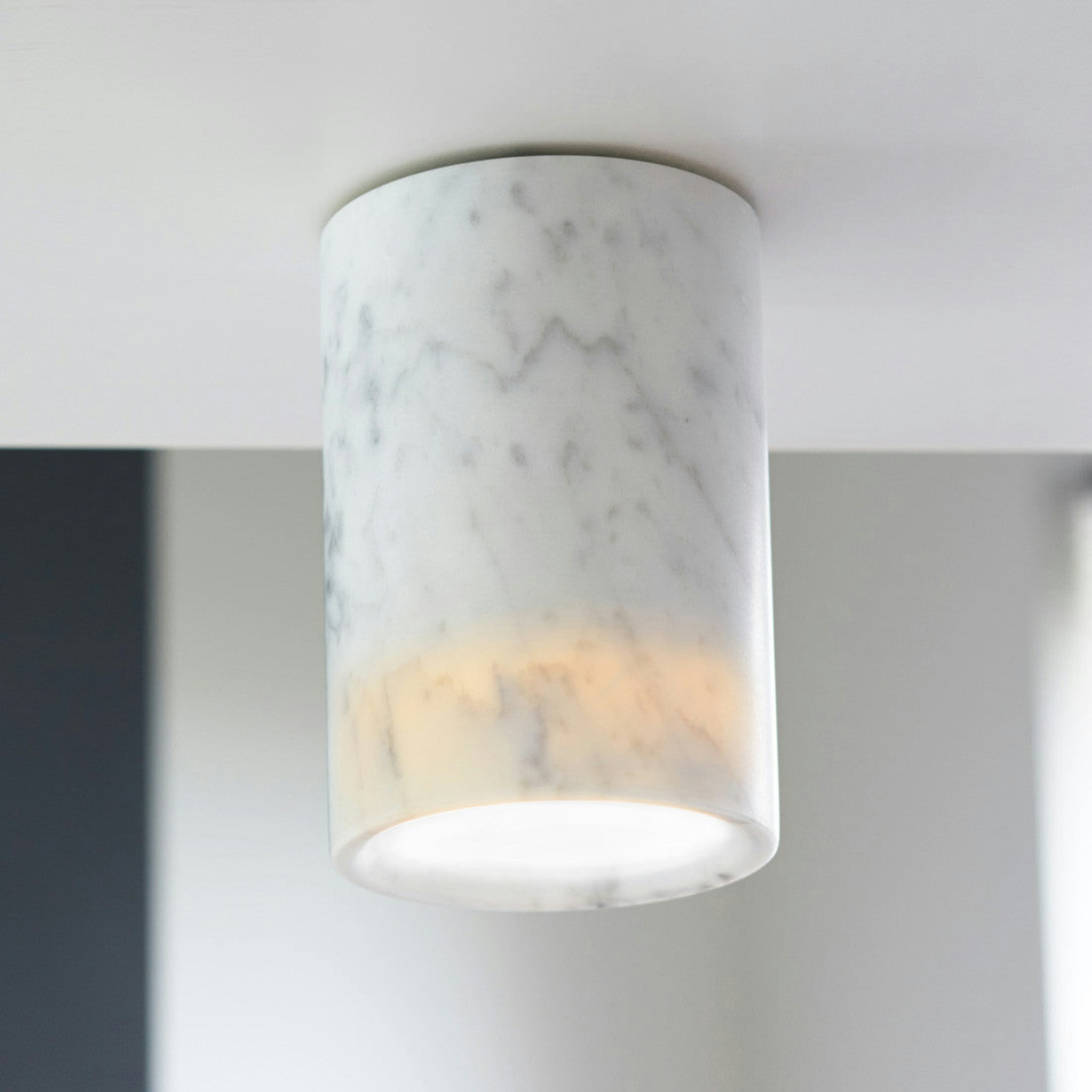 Solid Downlight Cylinder - Marble by Terence Woodgate