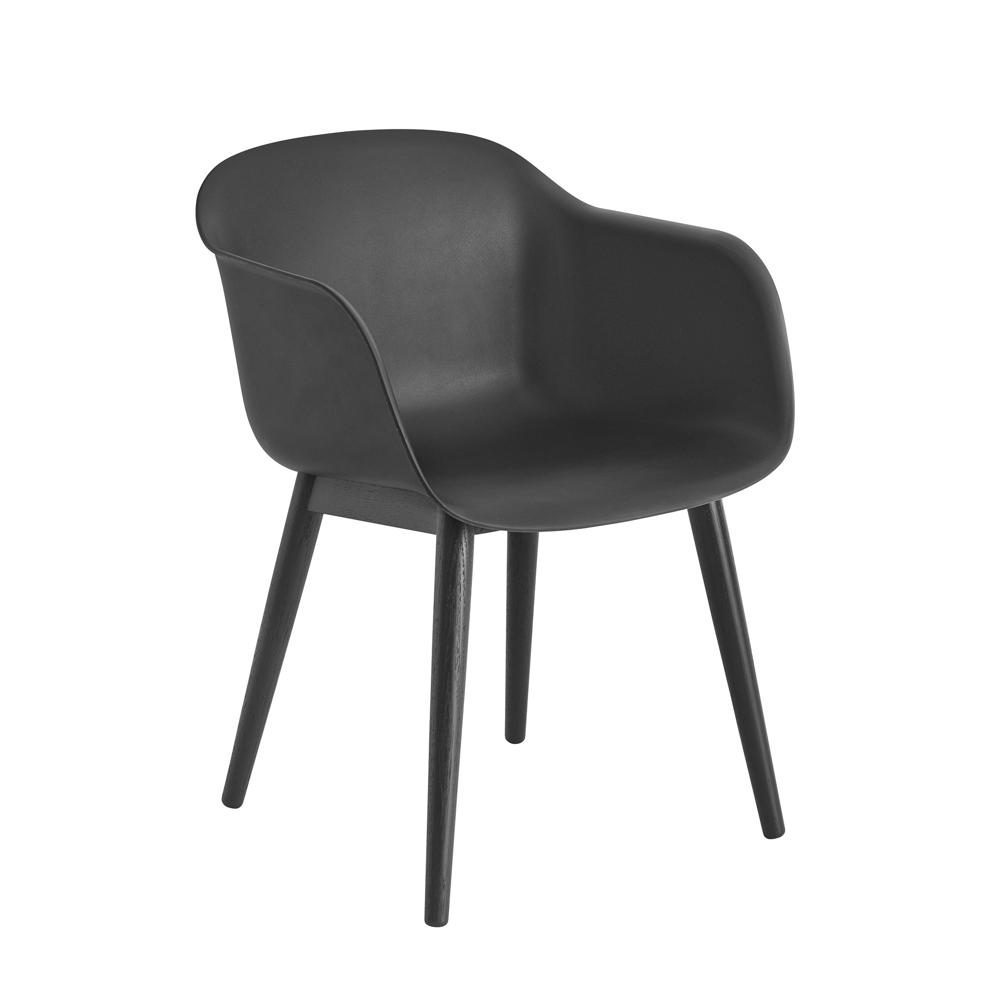 Fiber Armchair - Wooden base by Muuto