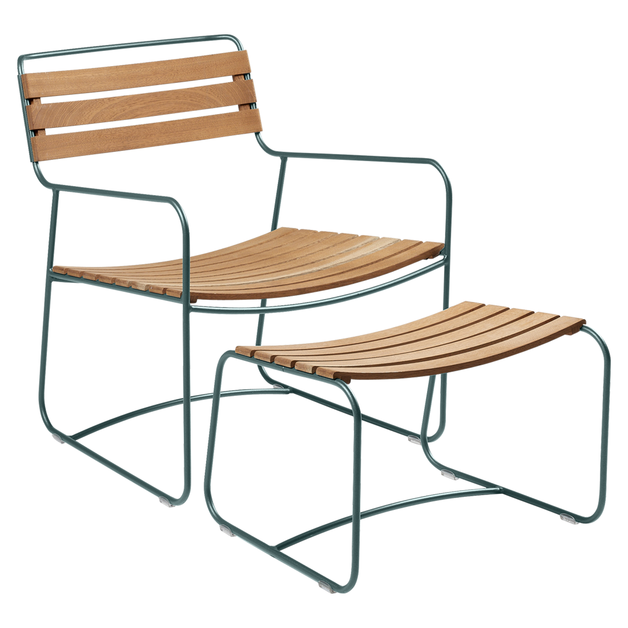 Surprising Teak Low Armchair by Fermob