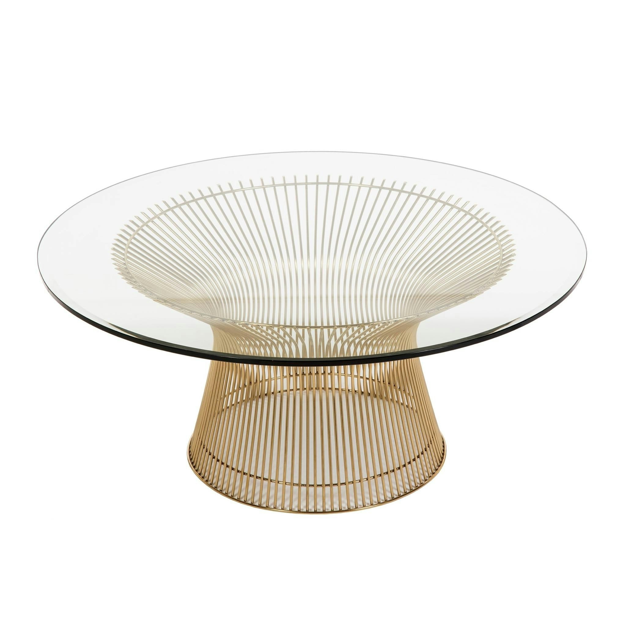 Platner Coffee Table in Gold by Knoll