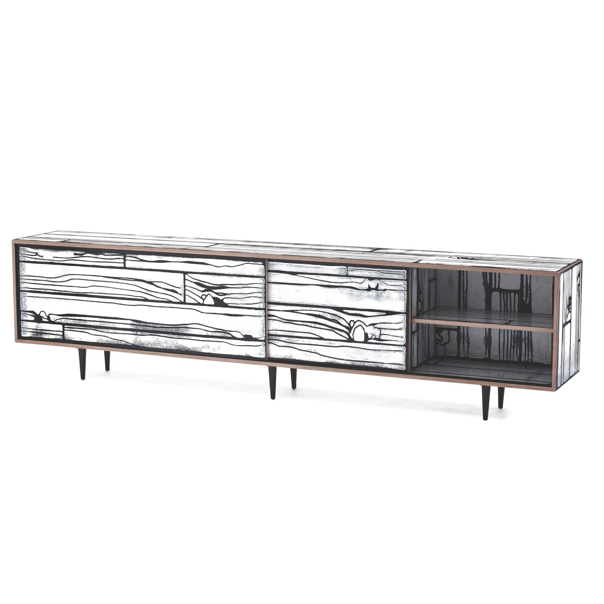 Wrongwoods Long Low Cabinet by Established & Sons