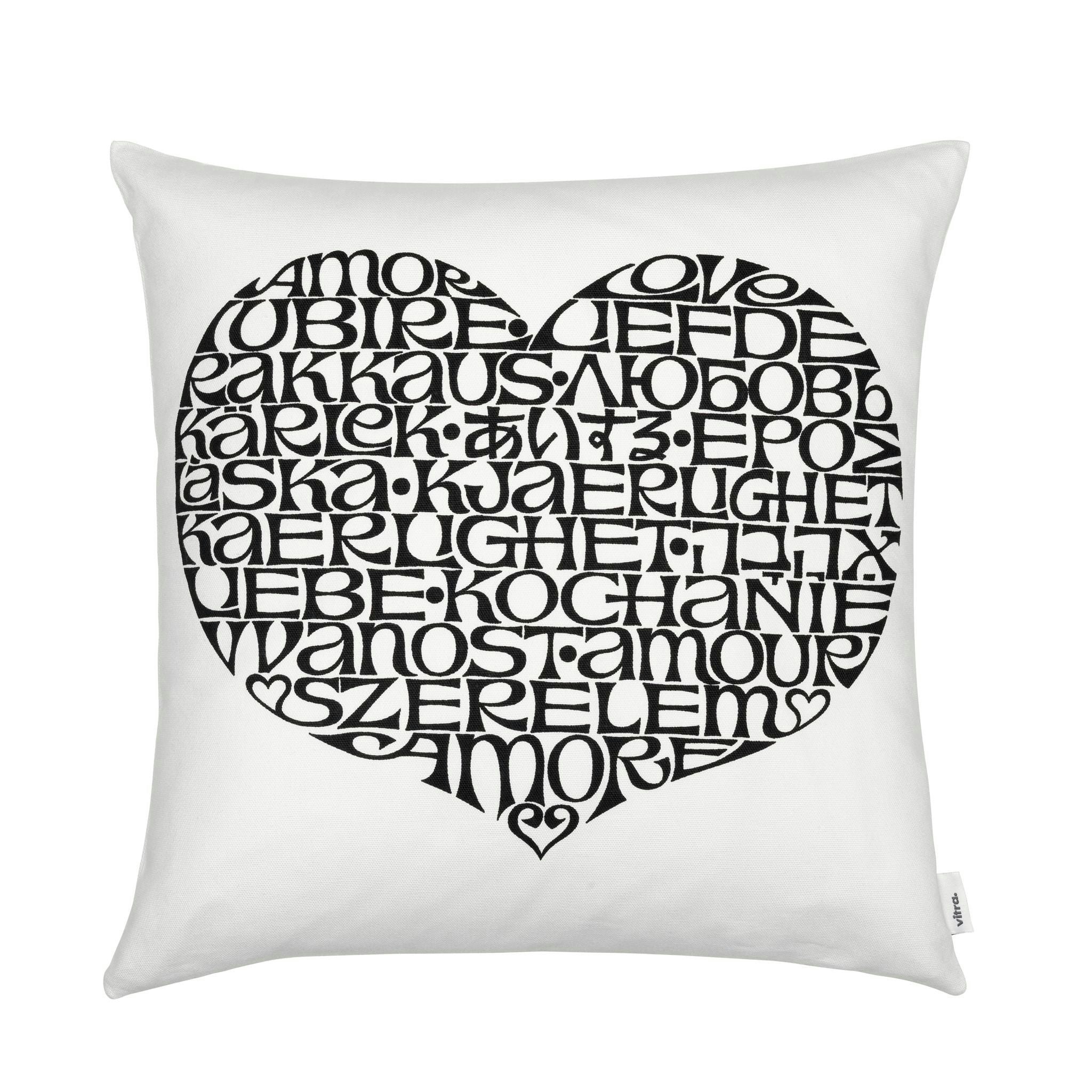 Graphic Print Pillow - International Love Heart by Vitra