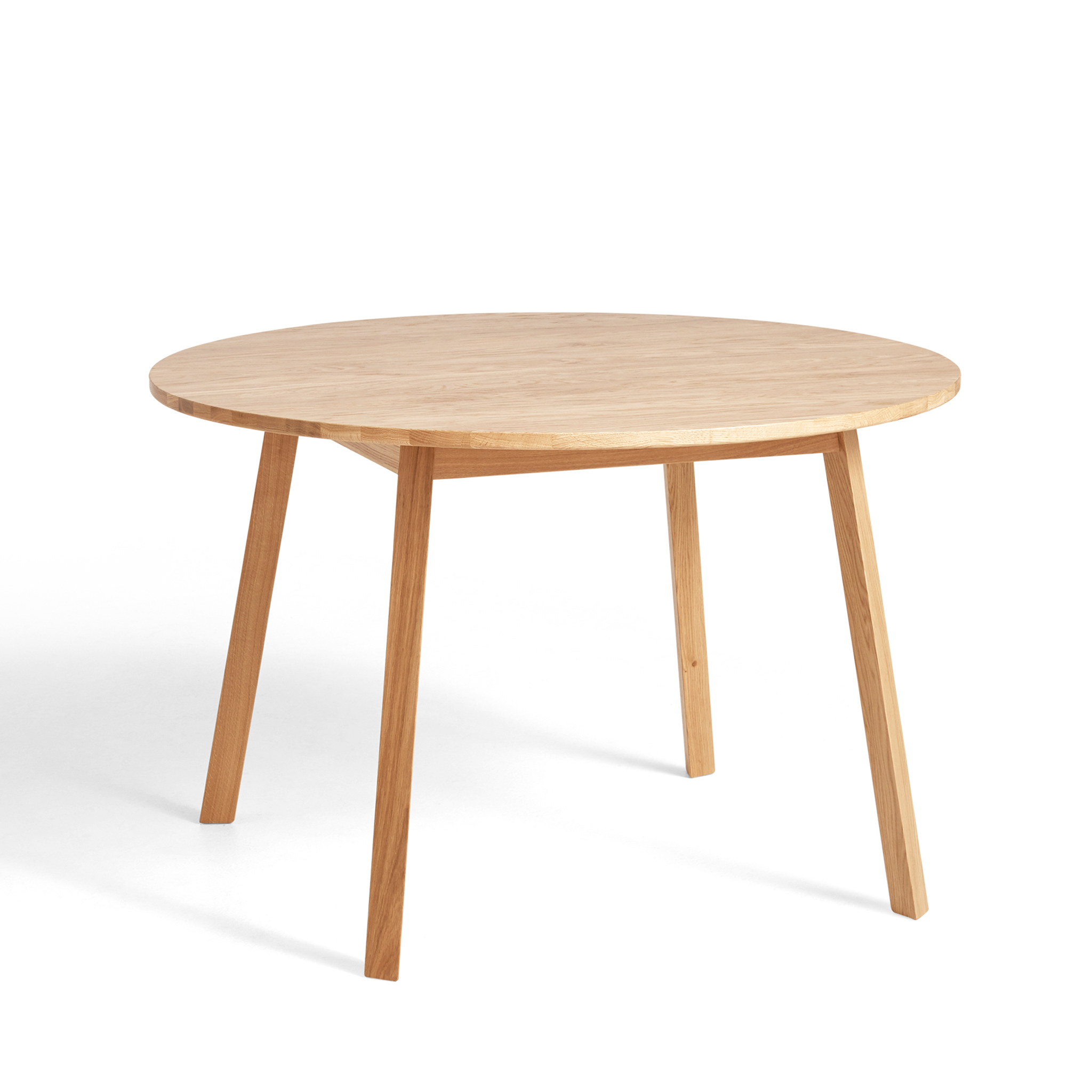 Clearance Triangle Leg Table Round / Lacquered Oak by Hay