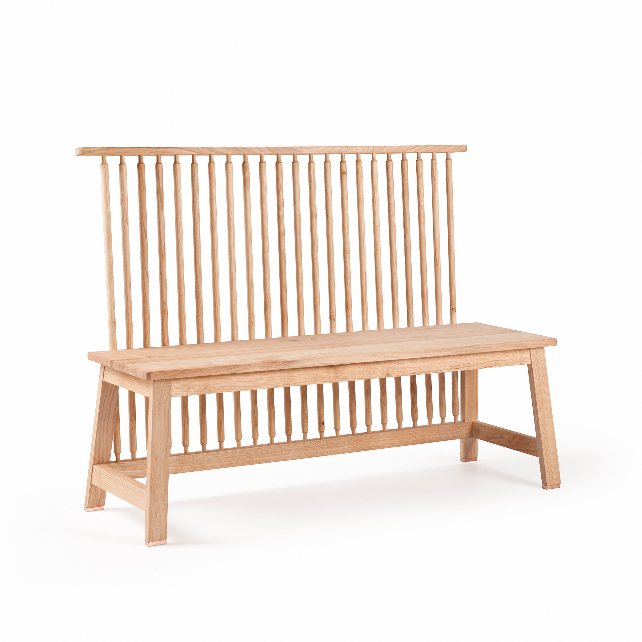 450 2-Seater Bench with Back by Ilse Crawford
