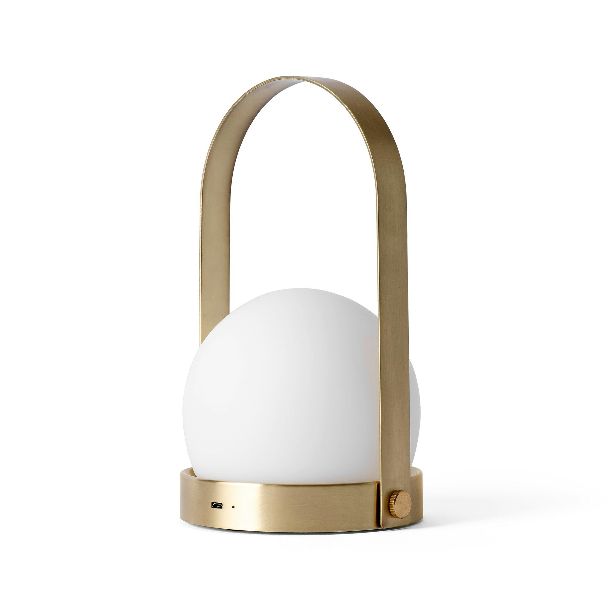 Carrie LED Lamp Brushed Brass by Menu