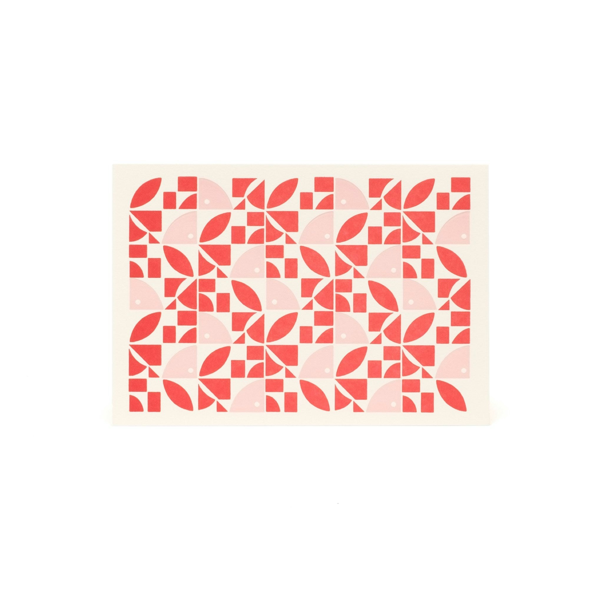 Bloom Letterpress Card - Red and Pink by Esme Winter