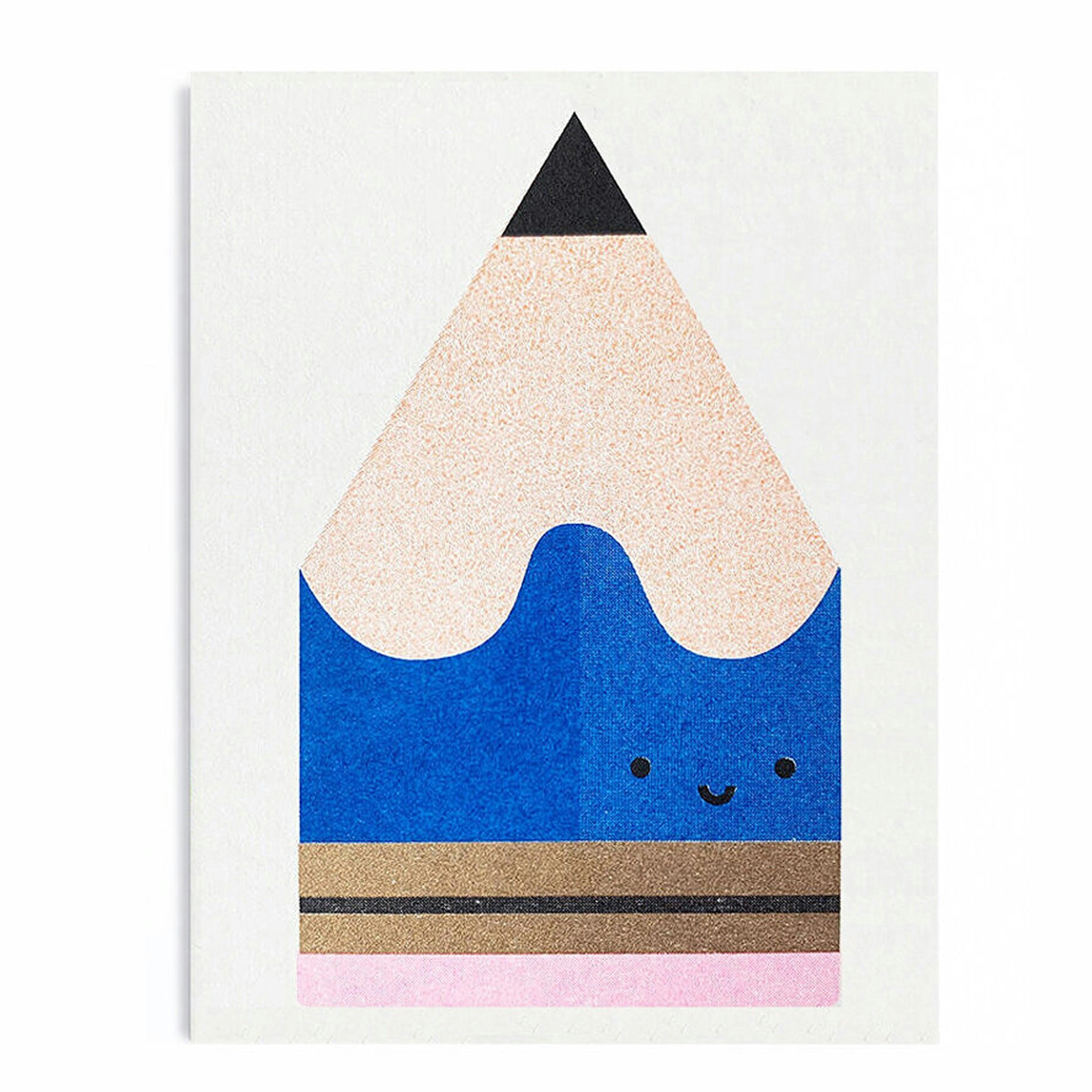 Blue Pencil Mini Card by Scout Editions