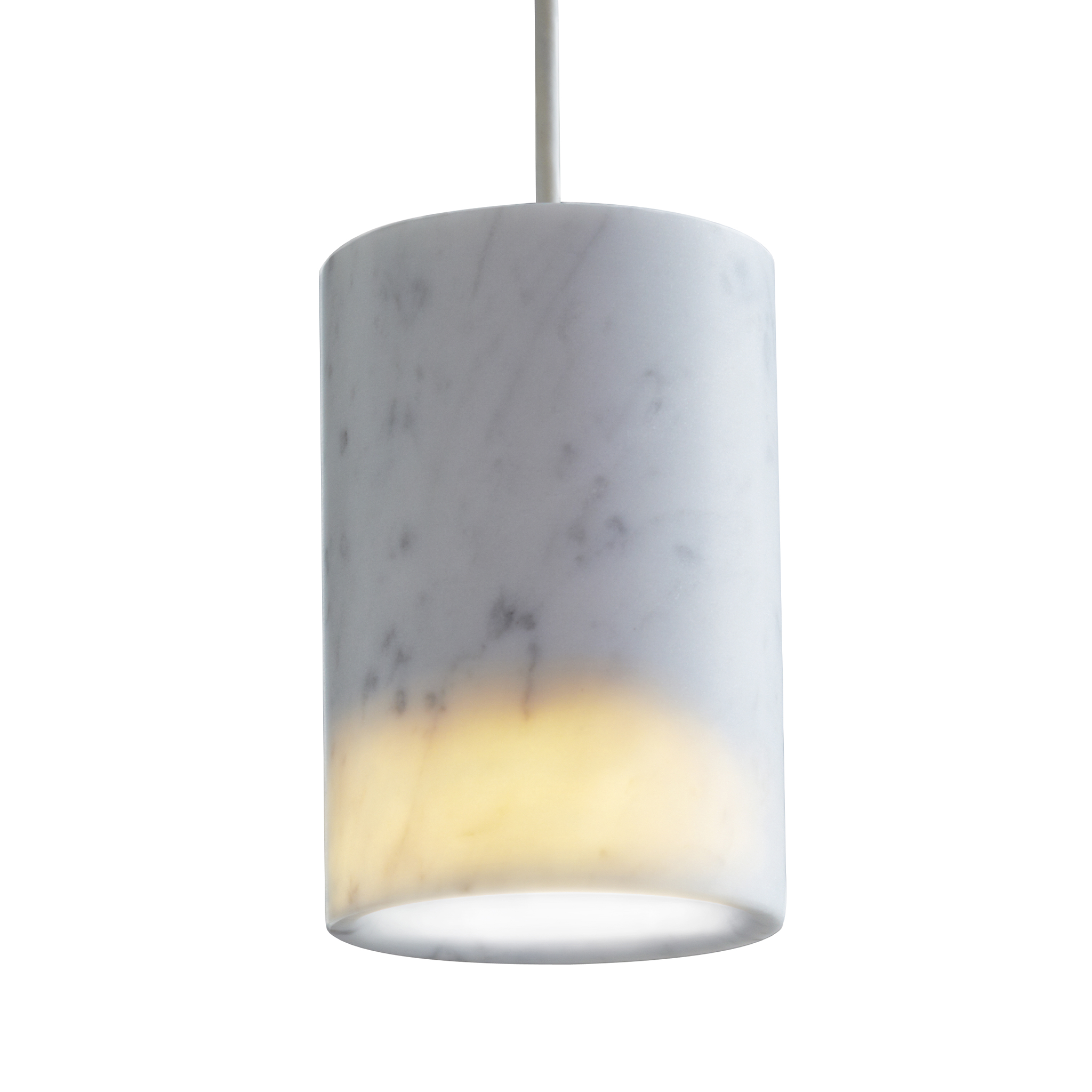 Solid Pendant Cylinder - Marble by Terence Woodgate
