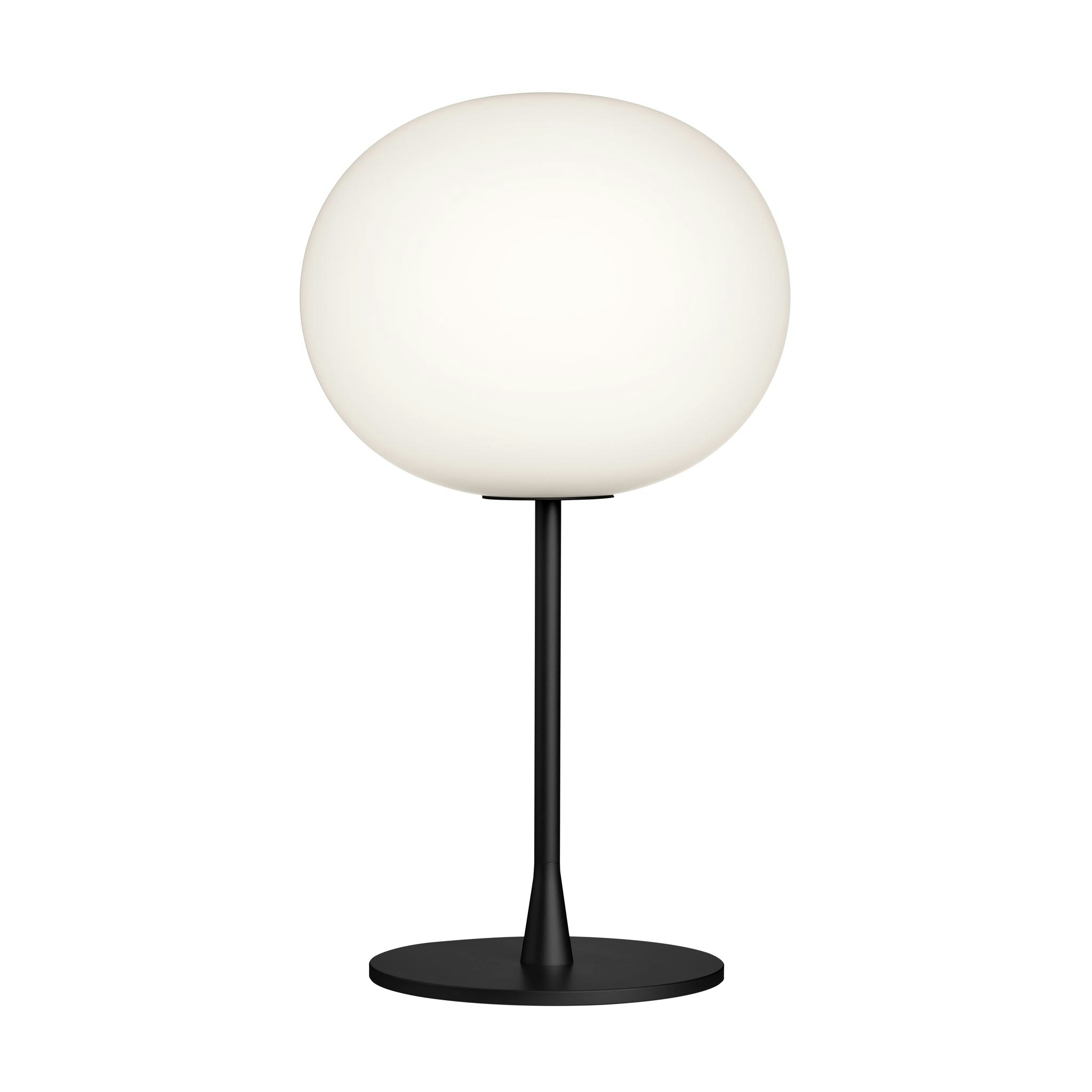 Glo Ball Matt Black Table Lamp by Jasper Morrison for Flos