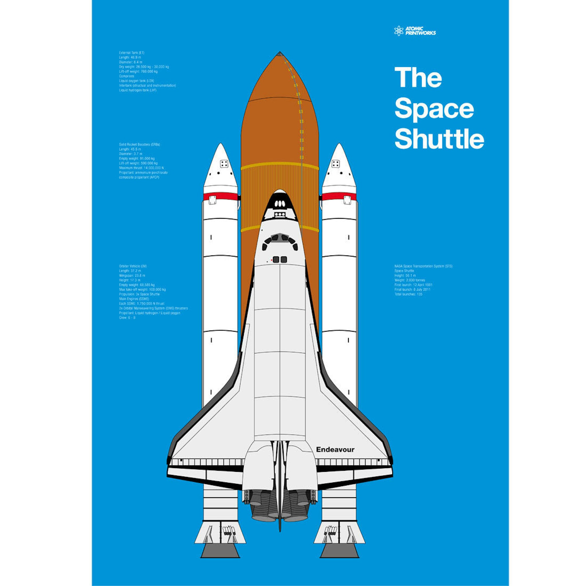 Space Shuttle by Atomic Printworks