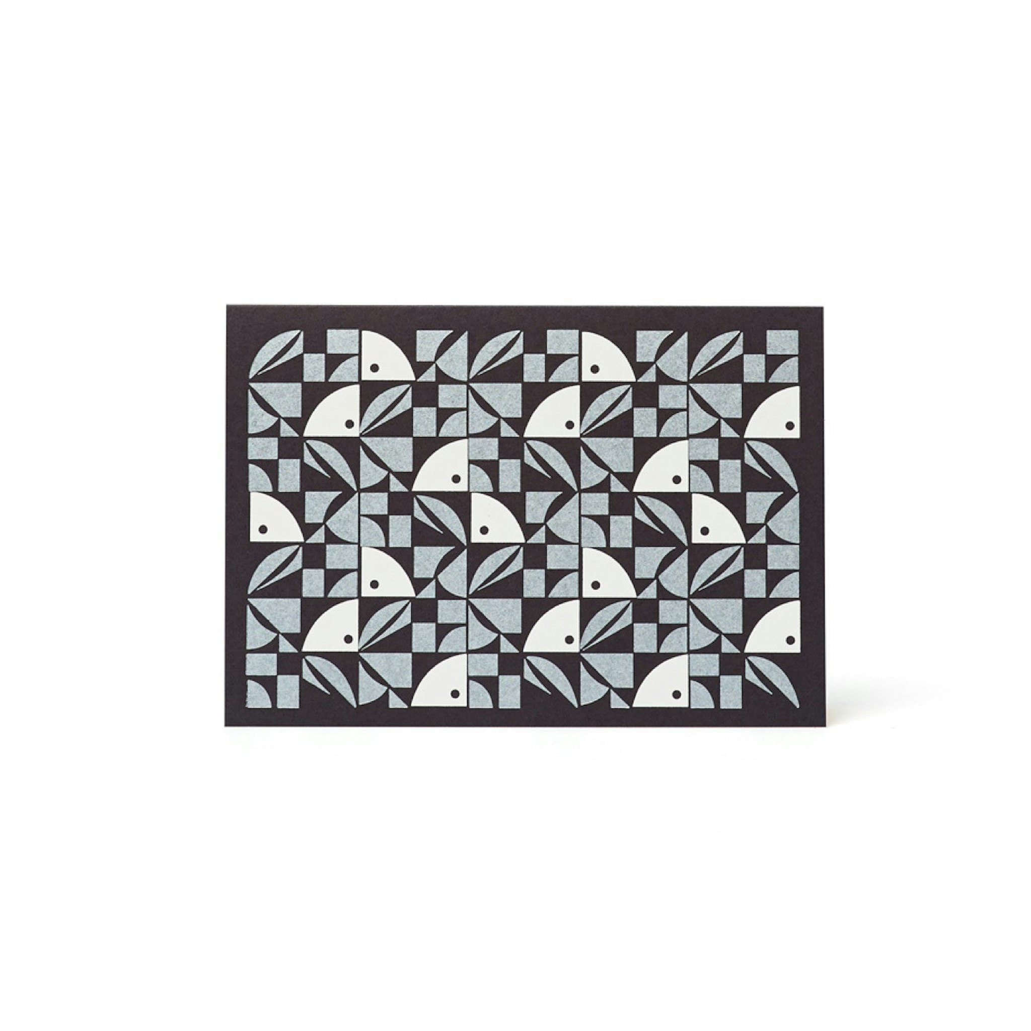 Bloom Letterpress Card - Navy and Silver by Esme Winter