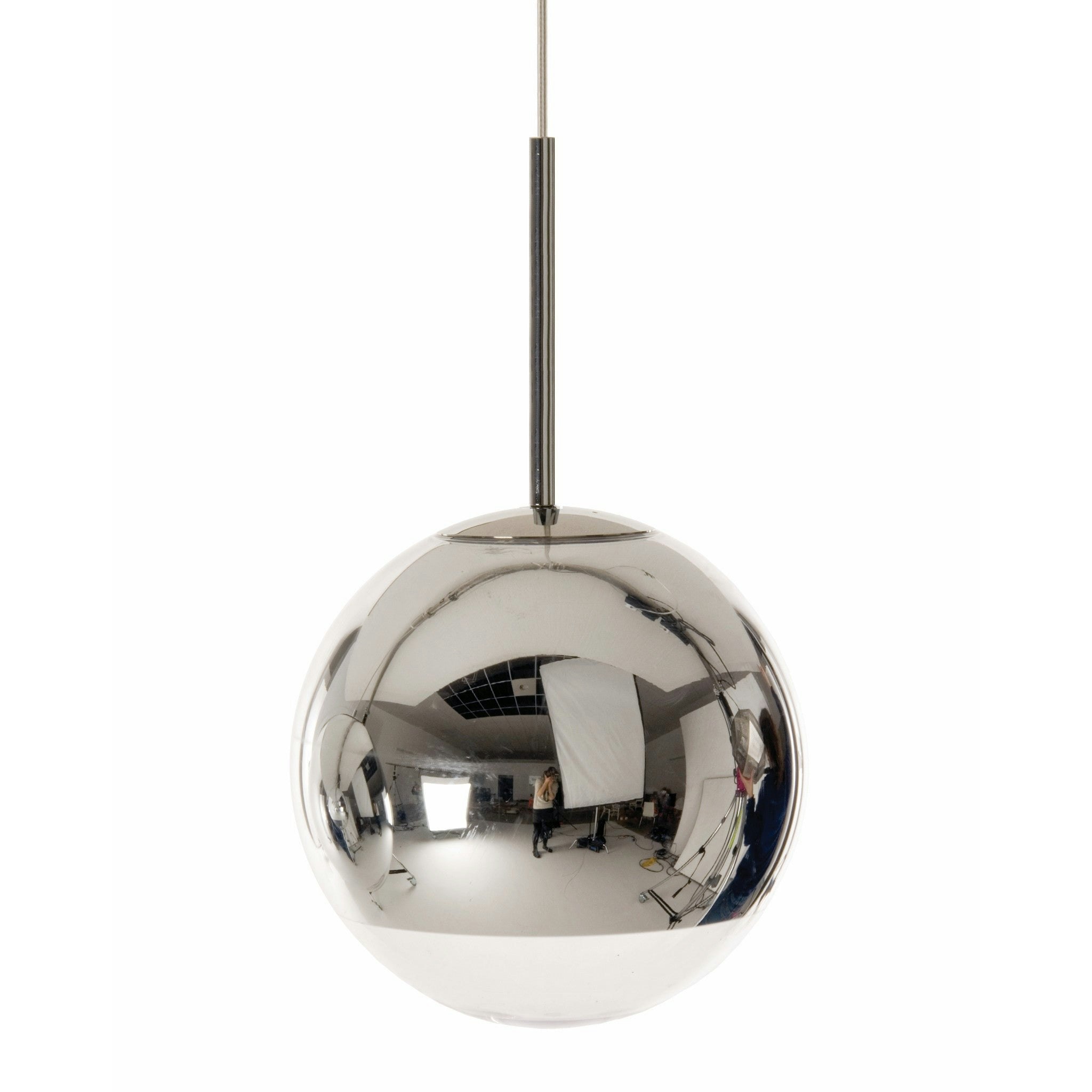 Mirror Ball Chrome Pendant by Tom Dixon